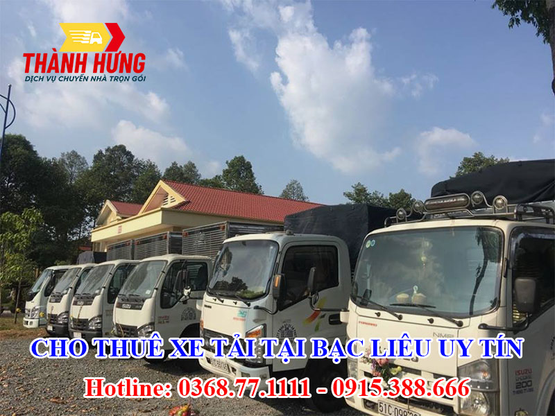 Cho Thuê Xe Tải Tại Bạc Liêu Uy Tín